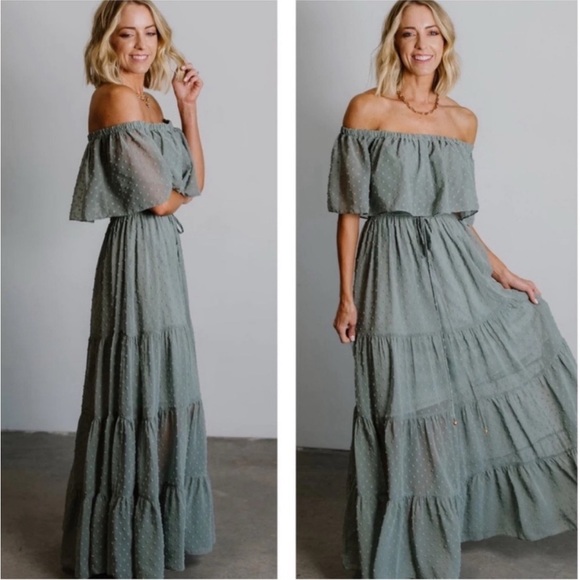 Baltic Born Dresses & Skirts - Baltic Born Sage Green Maxi Dress